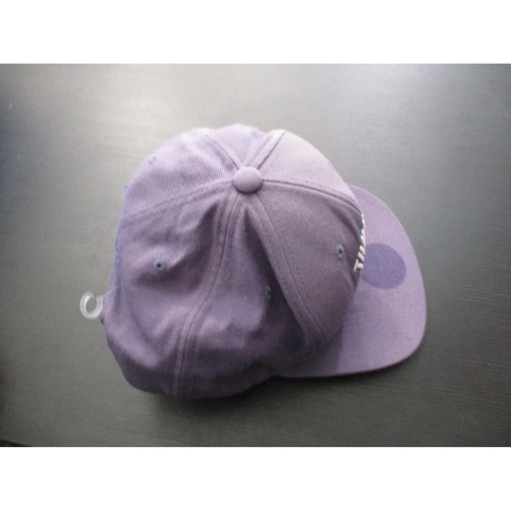 Oklahoma City Thunder Hat Cap Mens Snap Back Purple NBA Basketball Mitchell Ness